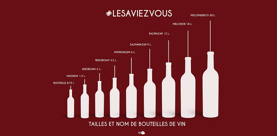 #lesaviezvous : Les différents types de bouteilles de vin.