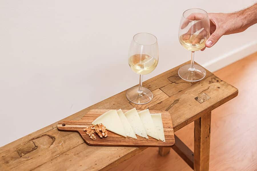 vin blanc aperitif et fromage