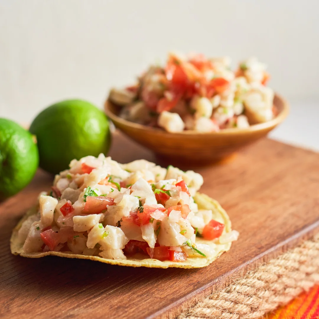 recette tostada ceviche